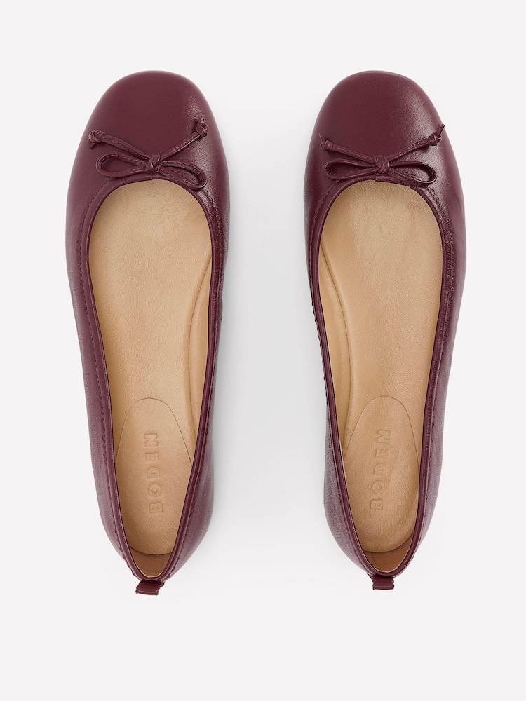 Boden Red Kitty Flexi Sole Ballet Pumps - Image 5 of 5 Boden Red Kitty Flexi Sole Ballet Pumps - Image 5 of 5
