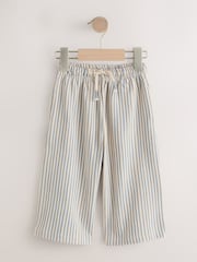 Modrá/krémová s pruhy - Texturované lehké Jogger kalhoty (3-7let) - Obrázek 5 z 8