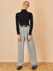 Yumi Grey Check Wide Leg Trousers - Image 1 of 4