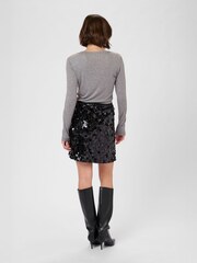 CULTURE Black CUseam Sequin Mini Skirt - Image 2 of 6