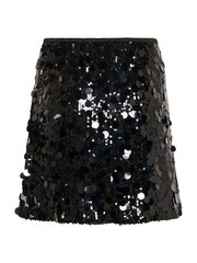 CULTURE Black CUseam Sequin Mini Skirt - Image 6 of 6