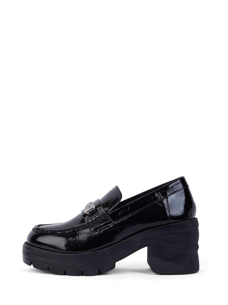Kickers Black Adult Womens Edie Loafers Patent Leather - Image 2 of 6