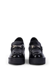 Kickers Black Adult Womens Edie Loafers Patent Leather - Image 4 of 6