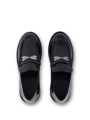 Kickers Black Adult Womens Edie Loafers Patent Leather - Image 6 of 6