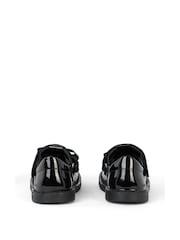 Kickers Black Junior Girls Adlar T Bar Bow Patent Leather Shoes - Image 5 of 6