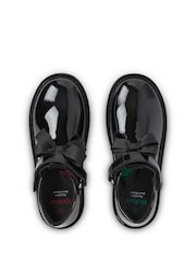 Kickers Black Junior Girls Adlar T Bar Bow Patent Leather Shoes - Image 6 of 6