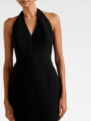 Forever New Black Riley Petite Structured Halter Neck Mini Dress - Image 3 of 5