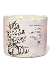 Bath & Body Works Cosy Cashmere 3-Wick Candle 411g - Image 1 of 1