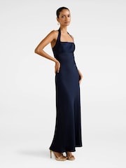 Forever New Blue April Petite Open Back Maxi Dress - Image 4 of 4