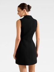 Forever New Black Eddie Sleeveless Blazer Mini Dress - Image 2 of 5