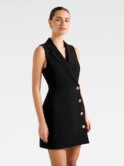Forever New Black Eddie Sleeveless Blazer Mini Dress - Image 3 of 5
