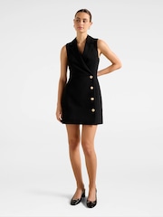 Forever New Black Eddie Sleeveless Blazer Mini Dress - Image 5 of 5