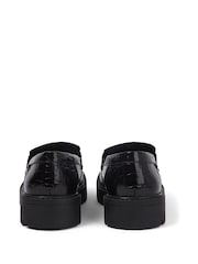 Kickers Black Adult Womens Kori Loafers Croc Effect Leather - Image 5 of 6