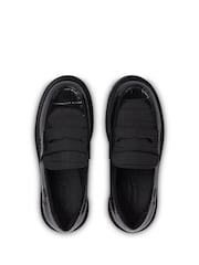 Kickers Black Adult Womens Kori Loafers Croc Effect Leather - Image 6 of 6