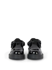 Kickers Black Junior Girls Kori T Bar Patent Leather Shoes - Image 4 of 6