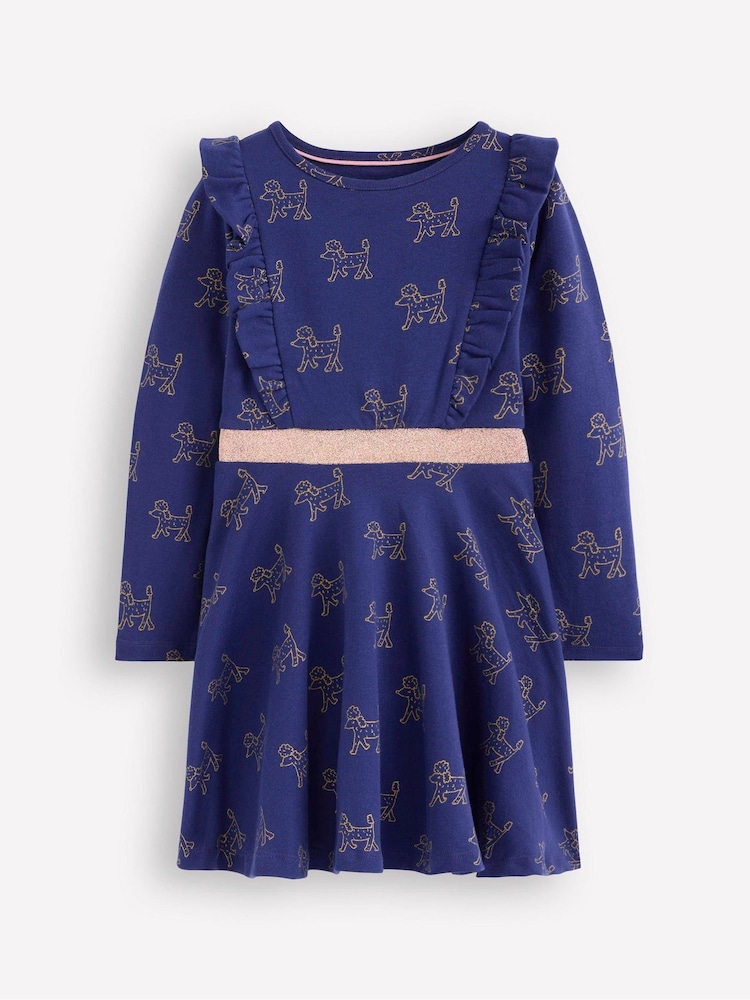 Boden Blue Cora Twirly Jersey Dress - Image 1 of 3 Boden Blue Cora Twirly Jersey Dress - Image 1 of 3