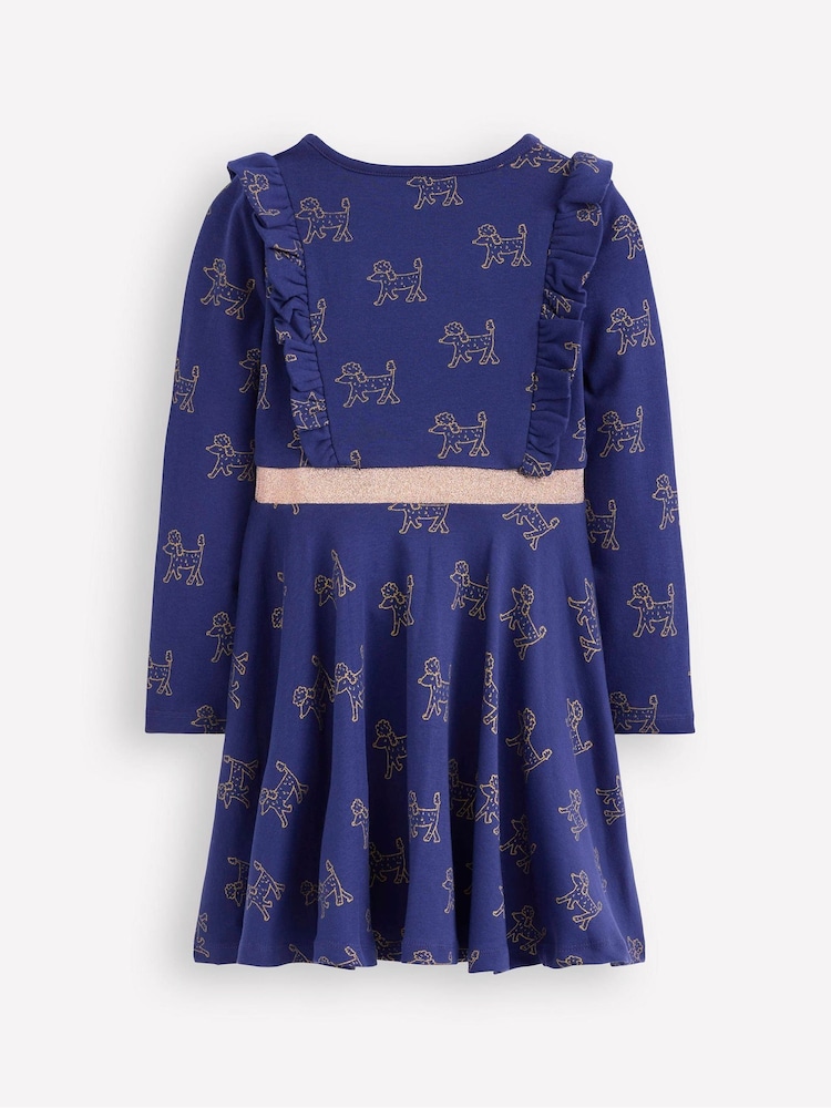Boden Blue Cora Twirly Jersey Dress - Image 2 of 3