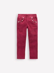 Boden Pink Cord Pull-On Trousers - Image 1 of 3
