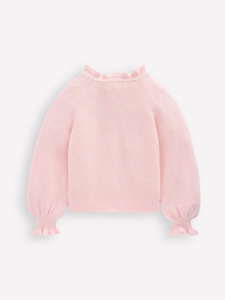 Boden Pink Pretty Embroidered Cardigan - Image 2 of 3 Boden Pink Pretty Embroidered Cardigan - Image 2 of 3