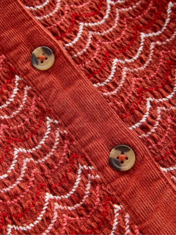Boden Brown Suki Long Sleeve Smocked Dress - Image 3 of 3