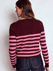 Boden Brown Emilia Cotton Crew Neck Jumper - Image 2 of 6