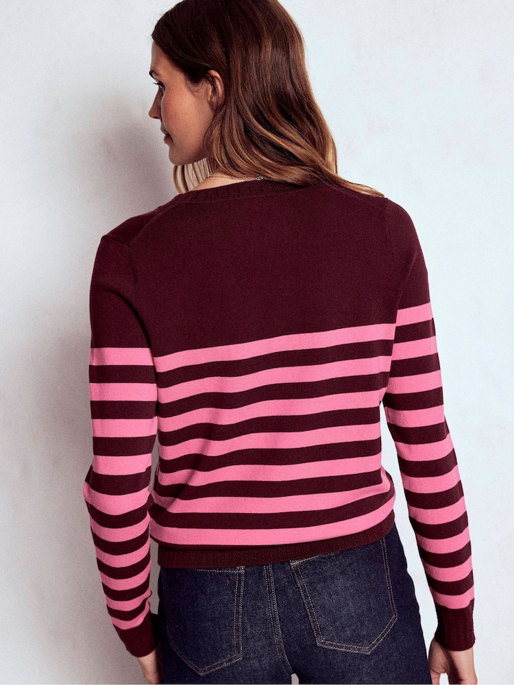 Boden Brown Emilia Cotton Crew Neck Jumper - Image 2 of 6