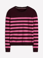 Boden Brown Emilia Cotton Crew Neck Jumper - Image 5 of 6