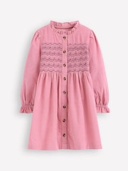 Boden Pink Suki Long Sleeve Smocked Dress - Image 1 of 3