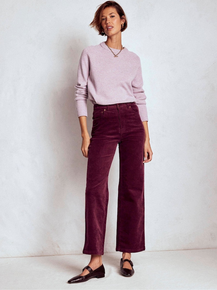Boden Purple 5-Pocket Cord Column Jeans - Image 1 of 5