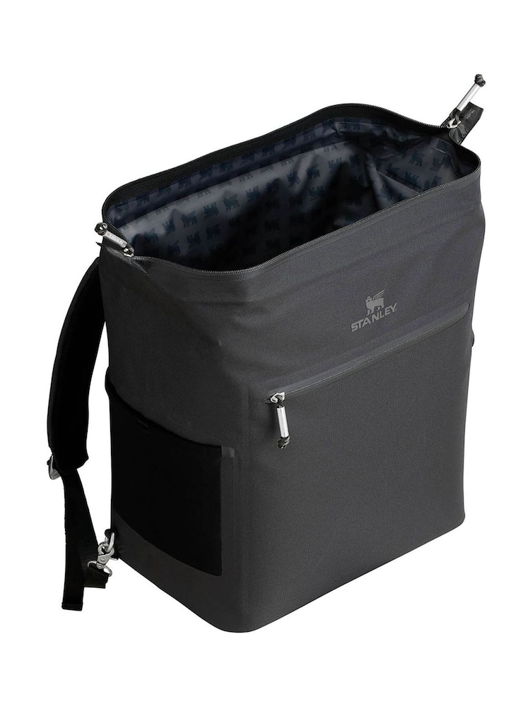 Stanley Black All-Day Madeleine Midi Cooler Backpack 14L - Image 2 of 4 Stanley Black All-Day Madeleine Midi Cooler Backpack 14L - Image 2 of 4