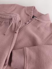 Dark Pink Jersey Bomber and Shorts Set (3mths-7yrs) - Image 5 of 5