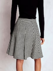 Boden Black Flippy Wool Skirt - Image 3 of 5