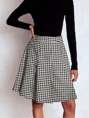 Boden Black Flippy Wool Skirt - Image 4 of 5