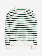 Boden Green Button Detail Sweatshirt - Image 5 of 5