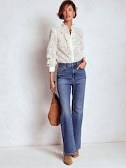 Boden Cream Sasha Lace Top - Image 4 of 5
