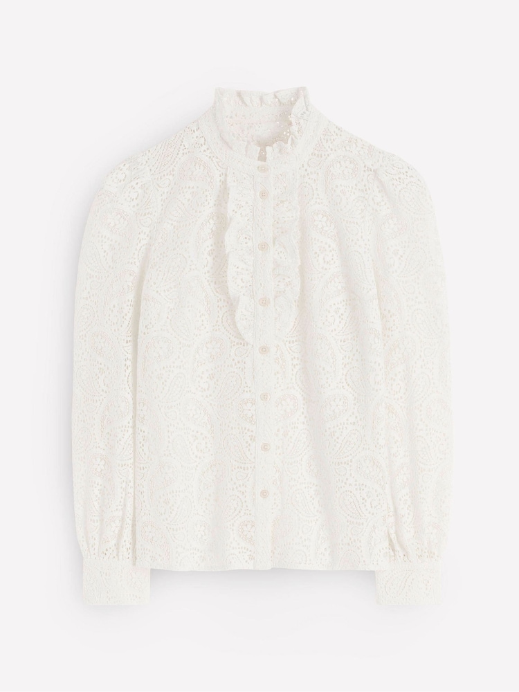 Boden Cream Sasha Lace Top - Image 5 of 5