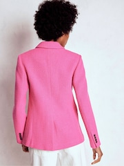 Boden Pink Stamford Wool-Blend Blazer - Image 3 of 5