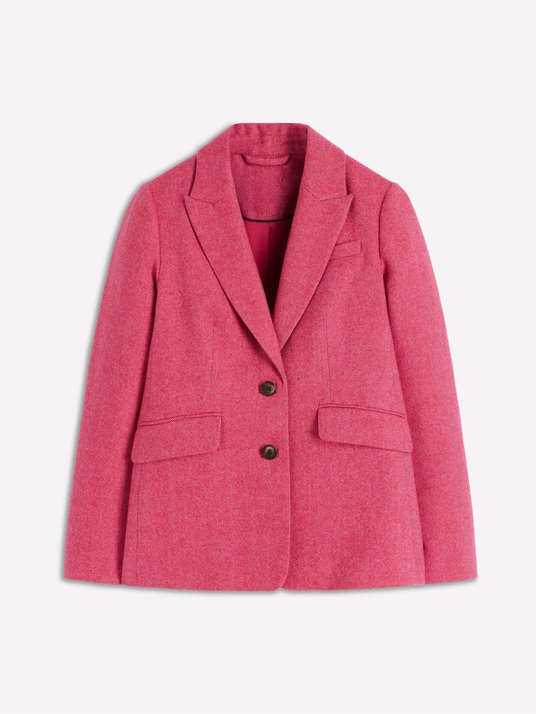 Boden Pink Stamford Wool-Blend Blazer - Image 5 of 5