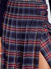 Boden Blue Josephine Wool Kilt Skirt - Image 4 of 5