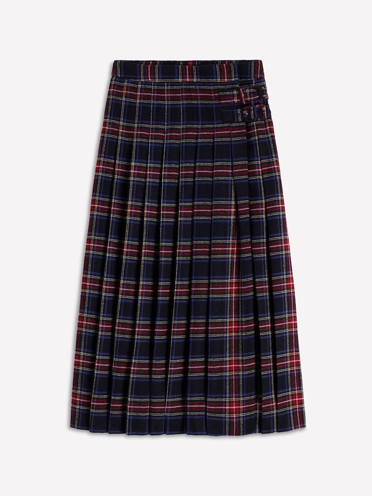 Boden Blue Josephine Wool Kilt Skirt - Image 5 of 5 Boden Blue Josephine Wool Kilt Skirt - Image 5 of 5