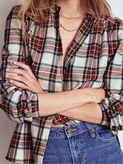 Boden Cream Layla Brushed Cotton Top - Image 2 of 6