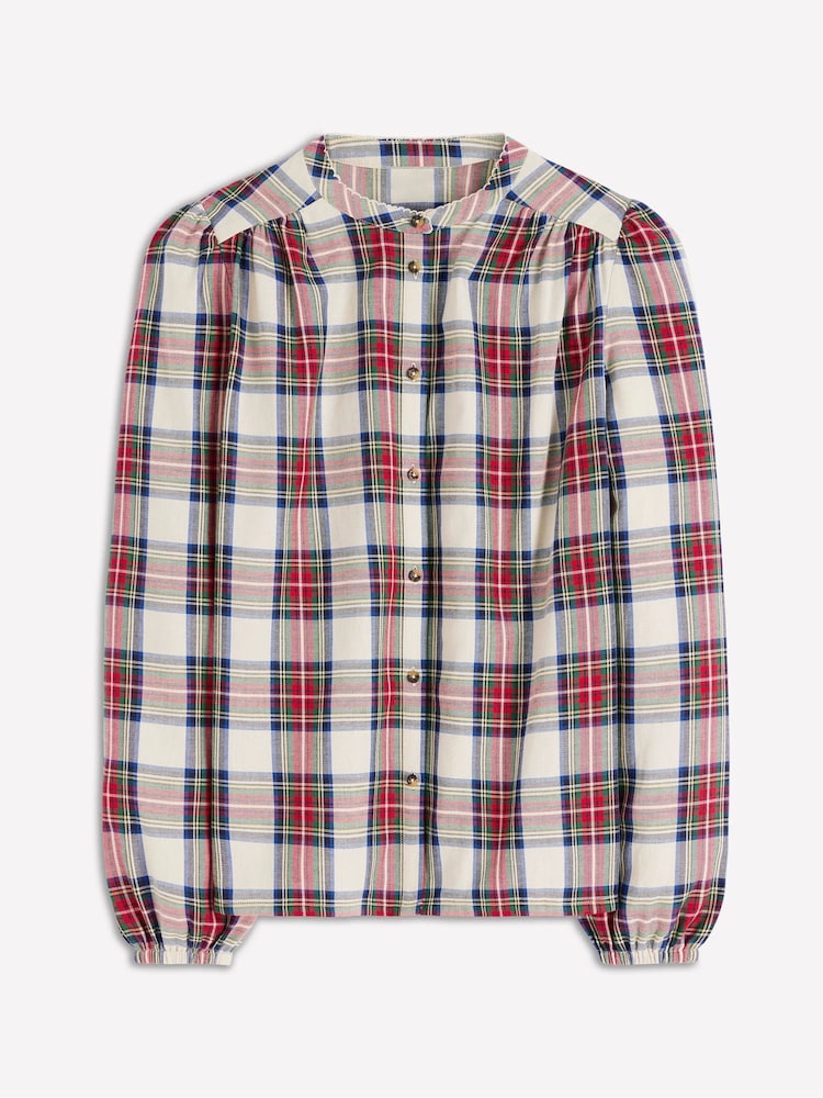 Boden Cream Layla Brushed Cotton Top - Image 6 of 6