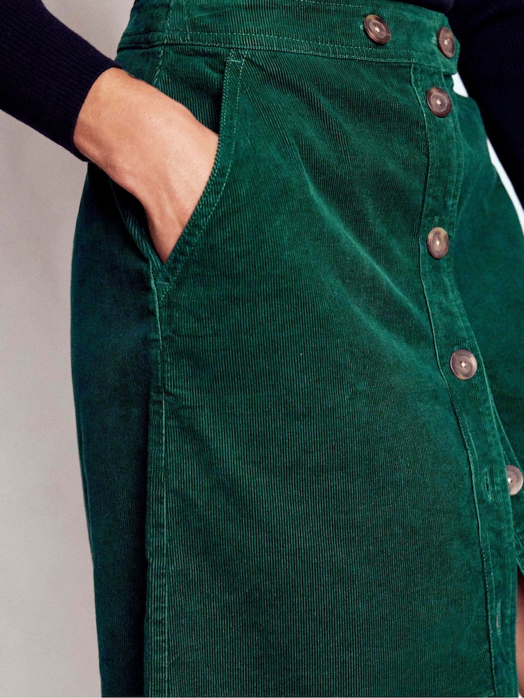 Boden Green Cecelia Cord Skirt - Image 2 of 5 Boden Green Cecelia Cord Skirt - Image 2 of 5