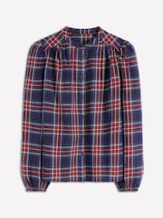 Boden Blue Layla Brushed Cotton Top - Image 5 of 5