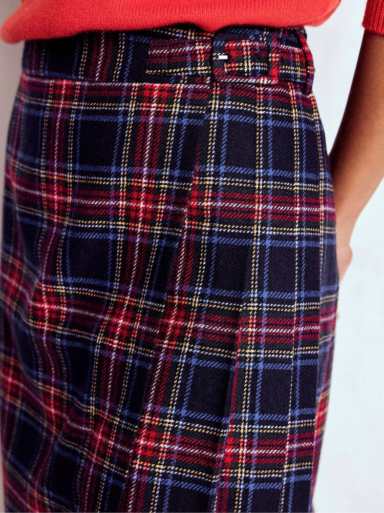 Boden Blue Helen Wool Kilt Skirt - Image 2 of 6