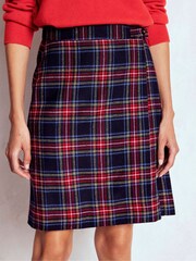 Boden Blue Helen Wool Kilt Skirt - Image 4 of 6
