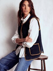 Boden Blue Clerkenwell Reversible Gilet - Image 4 of 8