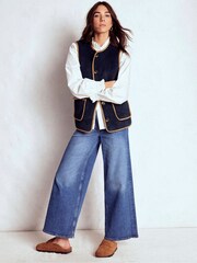 Boden Blue Clerkenwell Reversible Gilet - Image 5 of 8