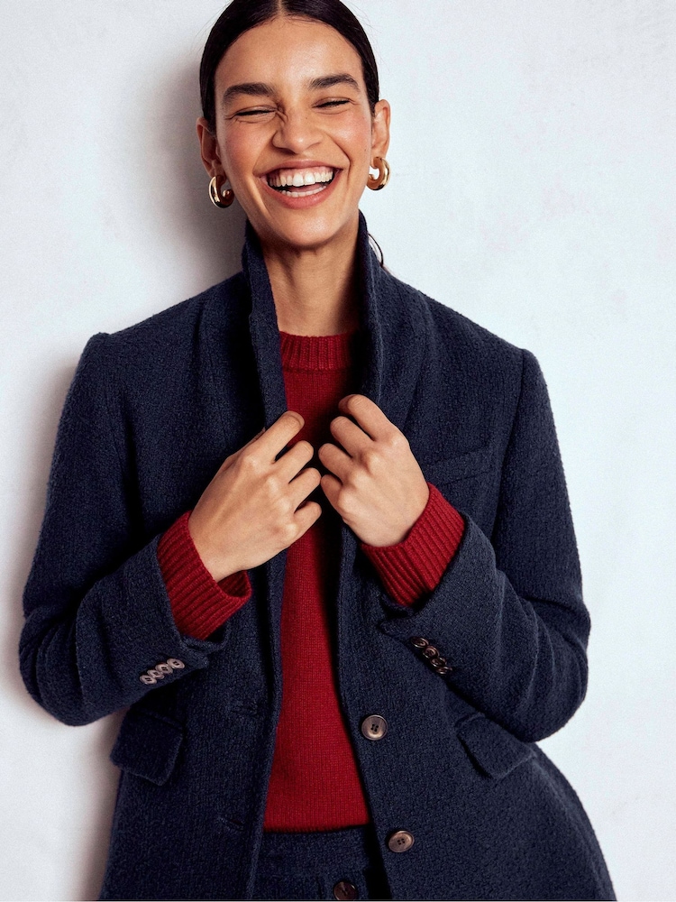 Boden Blue Stamford Texture Blazer - Image 1 of 5 Boden Blue Stamford Texture Blazer - Image 1 of 5