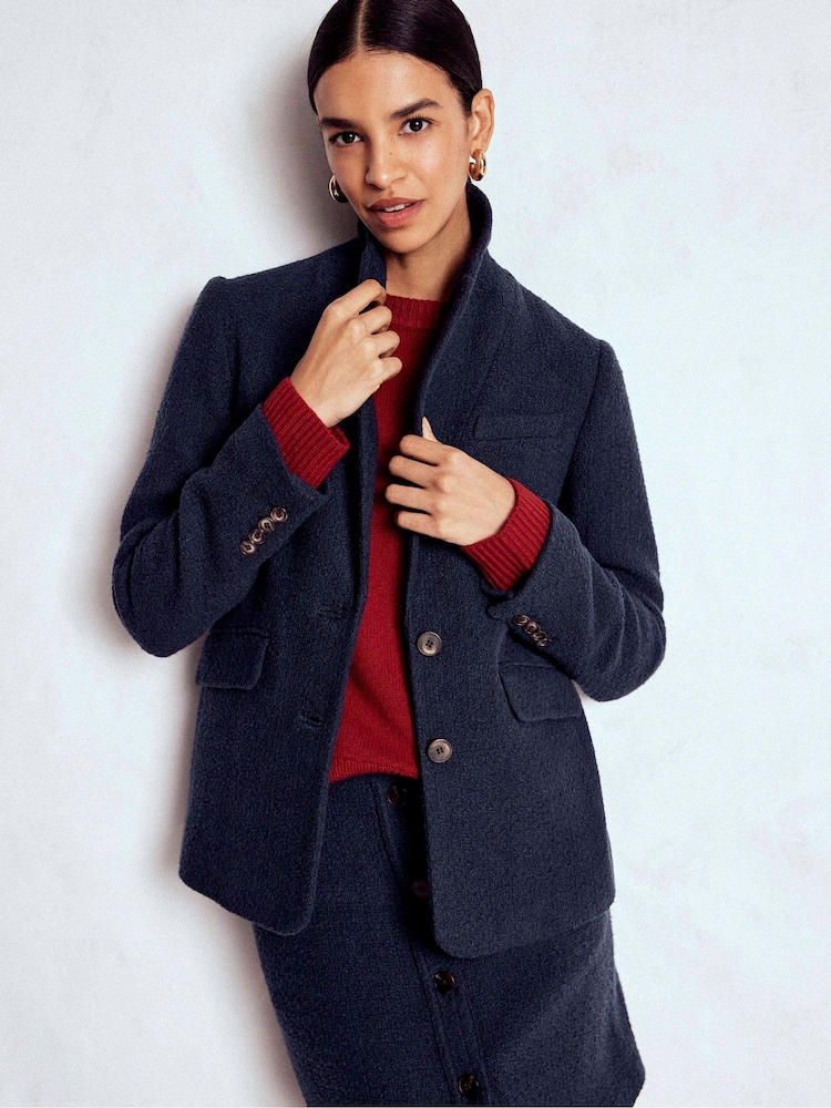 Boden Blue Stamford Texture Blazer - Image 2 of 5 Boden Blue Stamford Texture Blazer - Image 2 of 5